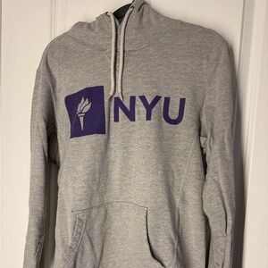 LIKE NEW Genuine Champion NYU Drawstring Hoodie